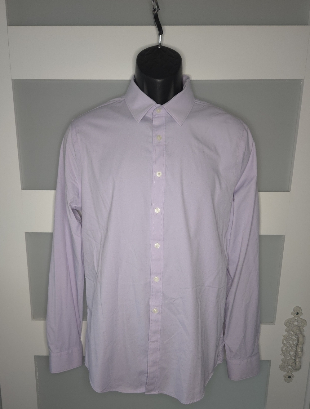 Express Men's Light Lavender Dress Shirt